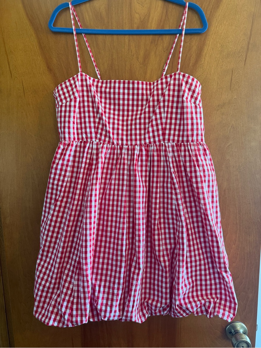 Abercrombie & Fitch Red and White Gingham Mini Dress